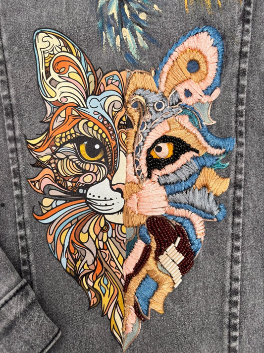 Chaqueta de mezclilla || Gato místico