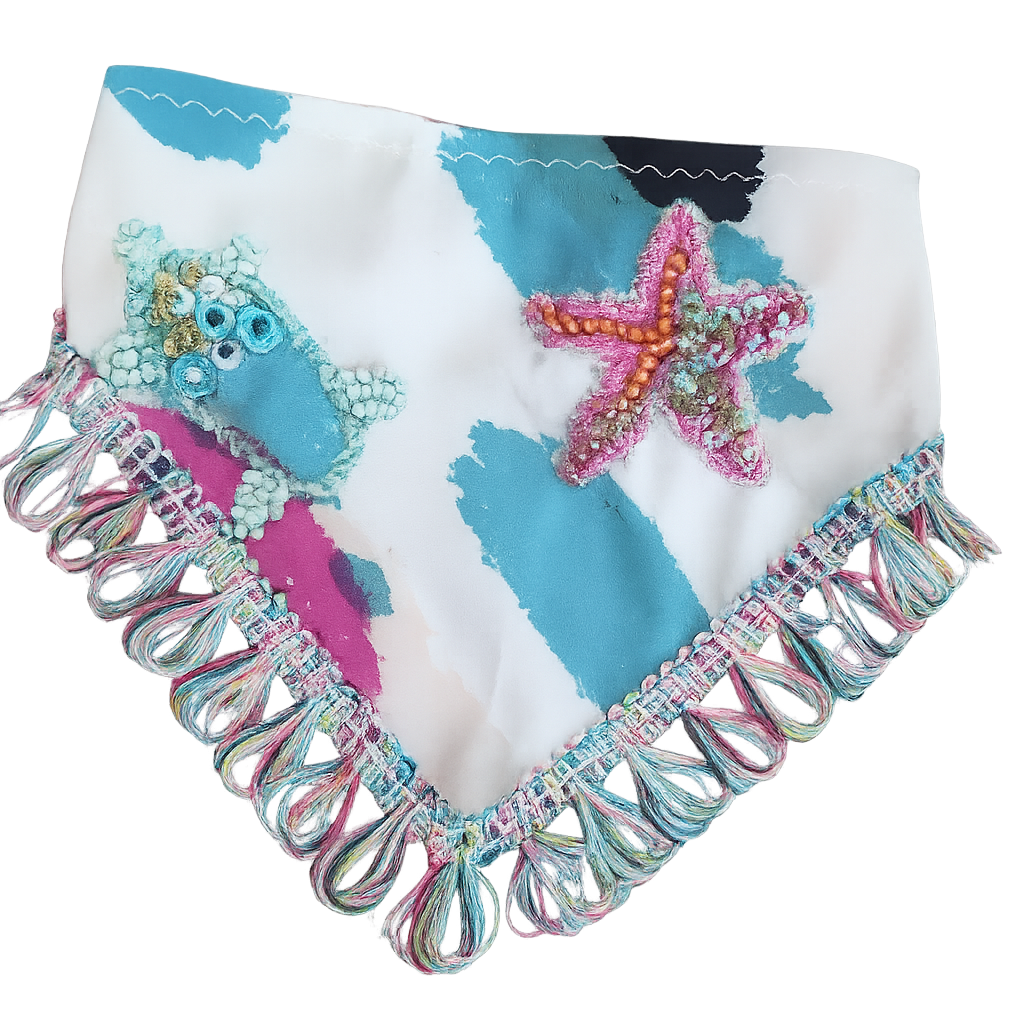 Pañoleta artesanal para mascotas || Marina