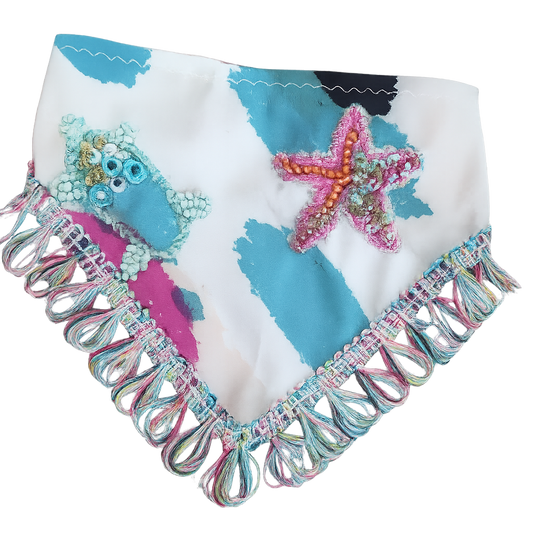 Pañoleta artesanal para mascotas || Marina