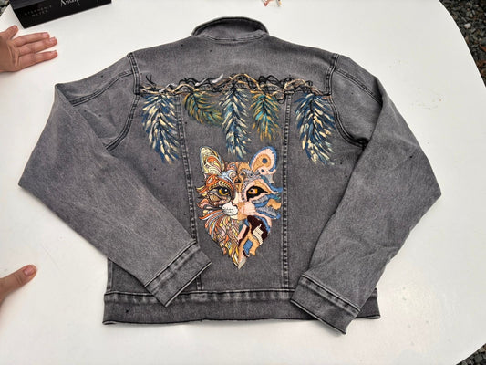 Chaqueta de mezclilla || Gato místico